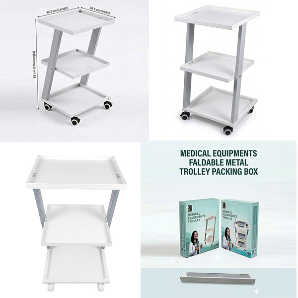 Metal Trolley Foldable For Medical Equipments